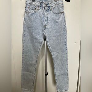 Levi's Women's Light Blue Skinny Jeans 501s